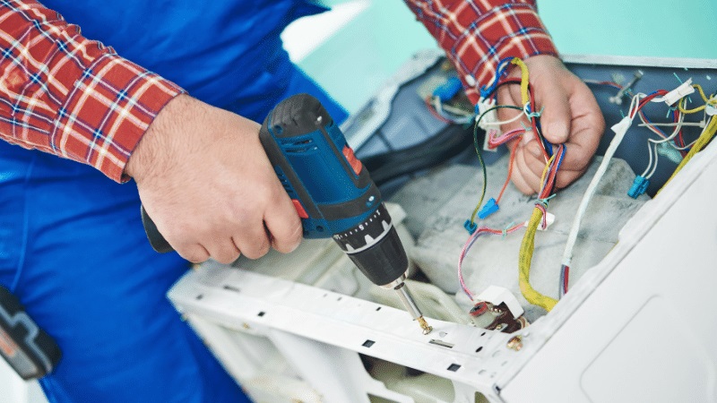 Beşiktaş Grundig Grundig çamaşır makinesi kart tamiri – Su almama arızası orijinal parça ile giderildi. - Teknik servis örneği